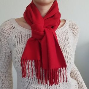 Bold Red Scarf